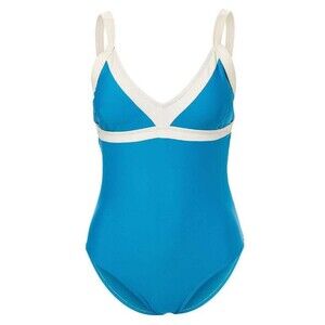 Vigoss Women's Peacock Blue One-Piece Swimsuit Medium